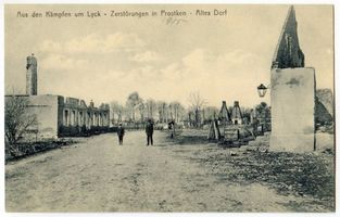 Prostken, Kreis Lyck Prostken, Zerstörungen II Erster Weltkrieg