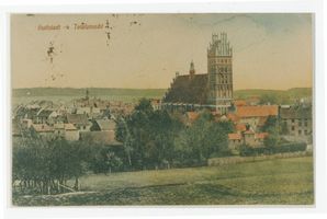 Guttstadt, Kreis Heilsberg Guttstadt, Totalansicht, Kirche 
