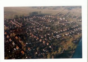 Tilsit, Stadt, Stadtkreis Tilsit Tilsit, Stadtrandsiedlung Stadtheide, Luftbild Tilsit, Stadtrandsiedlungen