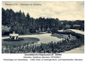 Allenstein, Stadtkreis Allenstein  Allenstein, Stadtpark, Jakobsberg