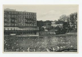 Königsberg (Pr.), Stadtkreis Königsberg Königsberg, Schloßteich mit Möven Königsberg, Schloßteich