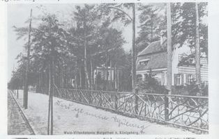 Metgethen, Ort und Bahnstation, Stadtkreis Königsberg Adolf-Hitler-Weg Metgethen, Villenkolonie, Kaporner Heide-Weg Метгетен, колония вилл, Капорнер-Хайдевег