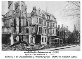 Eydtkau, Kreis Ebenrode Hindenburgstraße (fr. Chausseestraße) 38, 36, 34