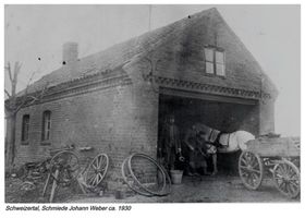 Schweizertal, Kreis Gumbinnen Nestonomehnen, Schmiede Johann Weber 