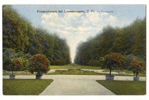 Friedrichstein, Kreis Samland Friedrichstein, Schloss, Parkpartie VIII 