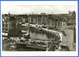 Königsberg (Pr.), Stadtkreis Königsberg Königsberg (Pr.), Krämerbrücke mit alten Hafenspeichern Königsberg, Krämerbrücke