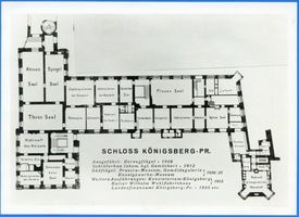 Königsberg (Pr.), Stadtkreis Königsberg Königsberg (Pr.), Schloß, Grundriss Königsberg, Schloß