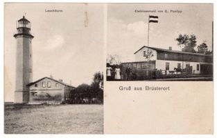 Brüsterort, Kreis Samland Brüsterort, Leuchtturm, Etablissement 