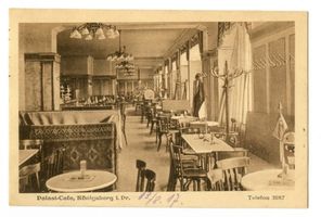 Königsberg (Pr.), Stadtkreis Königsberg Roßgärter Markt Königsberg (Pr.), Palast-Cafe, Innen Königsberg, Stadtteil Roßgarten