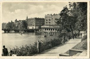 Königsberg (Pr.), Stadtkreis Königsberg Königsberg (Pr.), Promenade am Schloßteich V Königsberg, Schloßteichbrücke