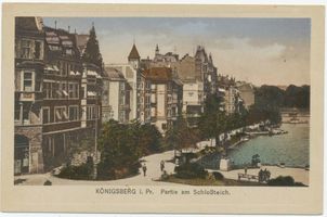 Königsberg (Pr.), Stadtkreis Königsberg Schlossteichpromenade Königsberg (Pr.), Partie am Schloßteich,  XIX Königsberg, Schloßteich