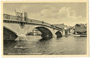 Nikolaiken Kr. Sensburg, Kreis Sensburg Nikolaiken Kr. Sensburg, Brücke mit Stinthengst VI Николайкен, р-н Зенсбург, мост со «Штинтхенгстом», VI