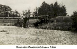 Preußendorf (Ostpr.), Kreis Gumbinnen Preußendorf, Obere Holzbrücke 