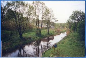 Nordenburg, Stadt, Kreis Gerdauen Nordenburg, Flüsschen Swine Норденбург, речушка Свине