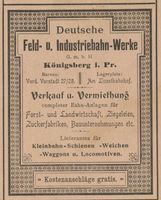 Königsberg (Pr.), Stadtkreis Königsberg Vordere Vorstadt 27-28 Königsberg (Pr.), Vordere Vorstadt, Deutsche Feld- u. Industrie- Werke Кёнигсберг (Пр.), Переднее предместье, «Немецкие полевые и промышленные заводы»