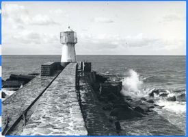 Memel, Stadt, Stadtkreis Memel Memel, Nordermole mit Molenleuchtturm III 