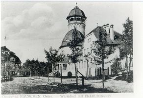 Rauschen Kr. Samland, Kreis Samland Rauschen Kr. Samland, Warmbad mit Elektrizitätwerk Раушен, район Самбия, тёплые купания с электростанцией