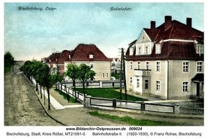 Bischofsburg, Stadt, Kreis Rößel Bahnhofstraße