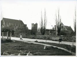 Marienburg, Westpr., Kreis Marienburg Marienburg i. Westpr., Die zerstörte Burg, Südseite III Ostpreußen, Zweiter Weltkrieg und das Ende
