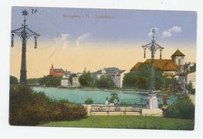 Königsberg (Pr.), Stadtkreis Königsberg Königsberg (Pr.), Blick auf den Schlossteich Königsberg, Schloßteich