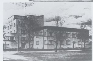 Königsberg (Pr.), Stadtkreis Königsberg Hünefeldstraße Königsberg, Hünefeldstr., Dienstgebäude der Öfffentlichen Wetterdienststelle am Flughafen 