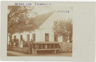 Trinkheim, Kreis Preußisch Eylau Trinkheim, Schule 