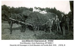 Groß Blaustein, Kreis Rastenburg 