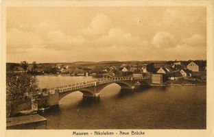 Nikolaiken Kr. Sensburg, Kreis Sensburg Nikolaiken Kr. Sensburg, Neue Brücke 