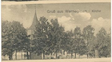 Wernegitten, Kreis Heilsberg Wernegitten, Kirche Вернегиттен, церковь