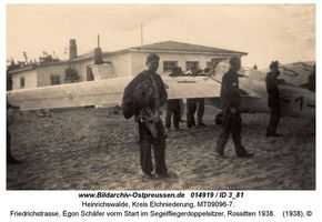 Heinrichswalde Kr. Elchniederung, Kreis Elchniederung Friedrichstraße  Rossitten Kr. Samland, Segelfliegerschule