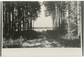Lupken, Kreis Johannisburg Lupken, Park der Bezirksführerschule am Roschsee Лупкен, парк окружной школы руководителей у озера Рош