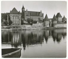 Marienburg, Westpr., Kreis Marienburg Marienburg i. Westpr., Die Marienburg von der Nogatseite XVII Marienburg, Schloß