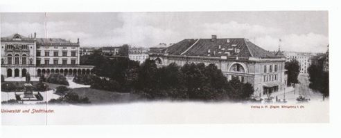 Königsberg (Pr.), Stadtkreis Königsberg Paradeplatz Königsberg, Universität und Stadttheater Königsberg, Universität