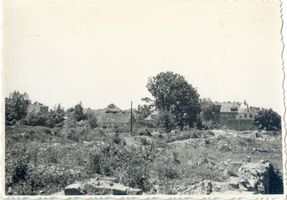 Goldap, Kreis Goldap  32-39 Goldap, Blick von der Mühlenstraße zur Volksschule Goldap, nach 1945