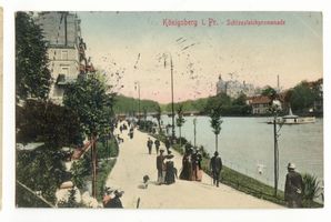 Königsberg (Pr.), Stadtkreis Königsberg Königsberg (Pr.), Schloßteichpromenade V - 2 Königsberg, Schloßteichbrücke