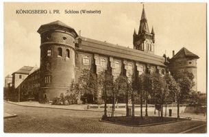 Königsberg (Pr.), Stadtkreis Königsberg Königsberg (Pr.), Schloß Westseite XVII Кёнигсберг (Пр.), Замок, западная сторона, XVII