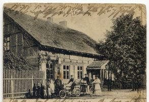 Hügelwalde, Kreis Ortelsburg Groß Radzienen, Gasthaus bei E. Thybusch 