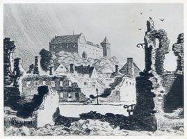 Neidenburg, Stadt, Kreis Neidenburg Neidenburg, Zerstörungen nach dem  Russeneinfall  Neidenburg, Schloß