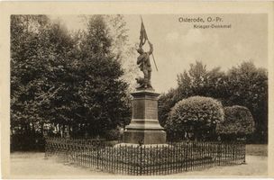 Osterode (Ostpr.), Kreis Osterode Osterode (Ostpr.), Krieger-Denkmal Osterode, Stadtmotive