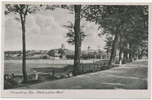 Riesenburg, Kreis Rosenberg Riesenburg, Blick auf die Stadt 