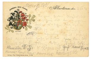 Königsberg (Pr.), Stadtkreis Königsberg Königsberg (Pr.), Karte der Burschenschaft Germania Königsberg, Studentenverbindungen, Korporationen