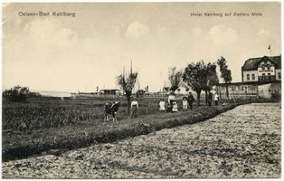 Kahlberg-Liep, Ort, Kreis Elbing Kahlberg-Liep, Hotel Kahlberg auf Zedlers Mole 