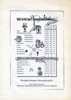 Königsberg (Pr.), Stadtkreis Königsberg Mitteltragheim 36 Königsberg (Pr.), Mitteltragheim, Winkler-Stuben, Likörkarte Кёнигсберг (Пр.), Миттель-Трагхайм, «Винклер-штубен», карта ликёров