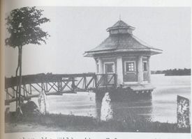 Willgaiten, Kreis Samland Willgaiten, Die Willgaiter Talsperre mit Schieberturm Вильгайтен, Вильгайтенская плотина с шиберной башней