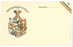 Königsberg (Pr.), Stadtkreis Königsberg Königsberg (Pr.), Karte der Historisch-Staatswissenschaftlichen Verbindung Hohenstaufen Königsberg, Studentenverbindungen, Korporationen