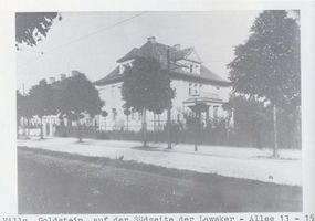 Königsberg (Pr.), Stadtkreis Königsberg Lawsker Allee 13-15 Königsberg, Lawsker Allee,  Villa Golstein  auf der Südseite Königsberg, Stadtteil Amalienau