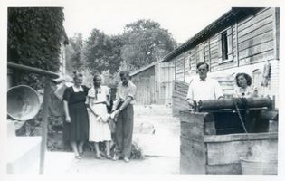 Groß Damerau, Kreis Allenstein Groß Damerau, Gasthaus Erdtmann, Hofseite 