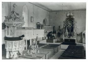 Domnau, Stadt, Kreis Bartenstein Domnau, Evangelische Kirche, Innenansicht 