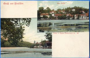 Rauschen Kr. Samland, Kreis Samland Rauschen Kr. Samland, Am Teich, 2 Ansichten 
