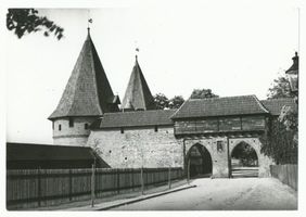 Marienburg, Westpr., Kreis Marienburg Marienburg i. Westpr., Wehrtürme des Brückentors VIII Marienburg, Schloß